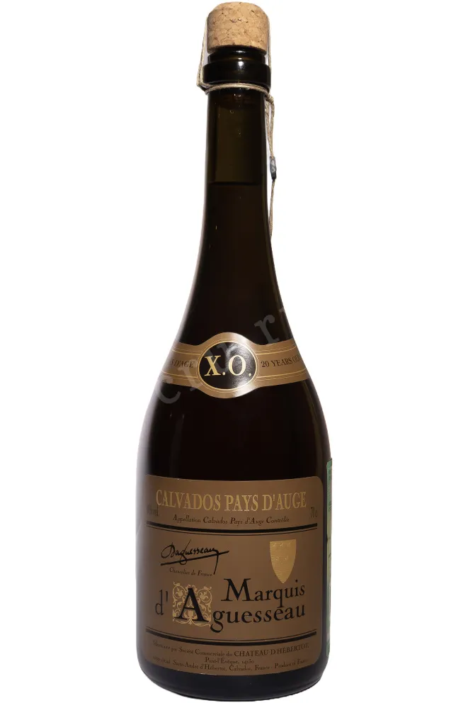Этикетка Marquis d'Aguesseau XO 20 years gift box 0.7 л