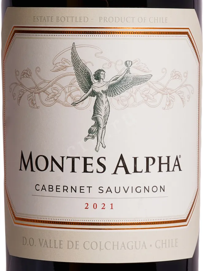 Этикетка Montes Alpha Cabernet Sauvignon 2021 1.5 л