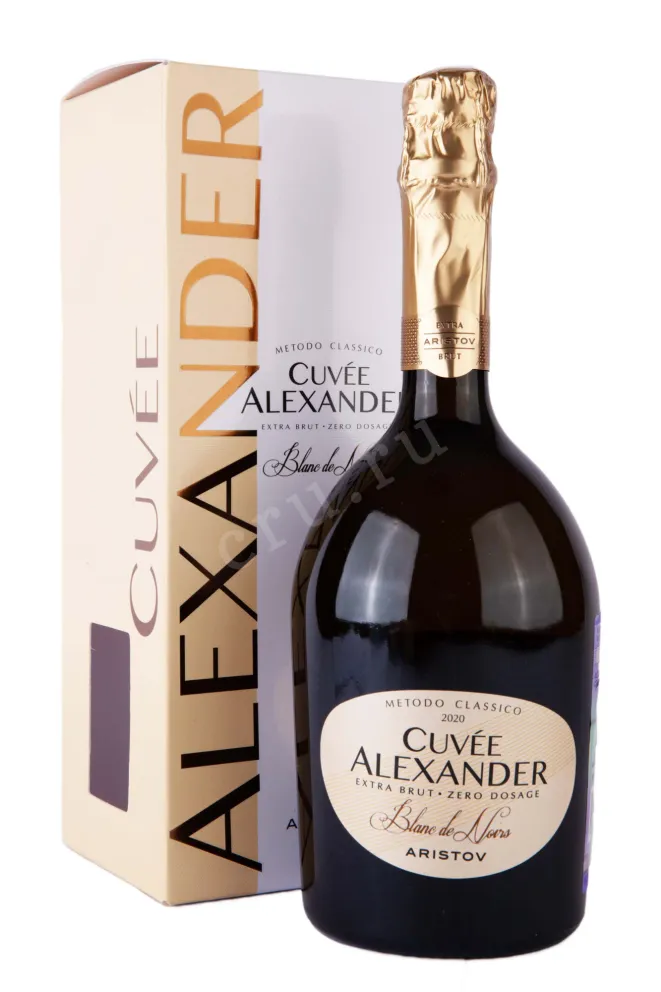 Игристое вино Аристов Кюве Александр Блан де Нуар в подарочной упаковке 2021 0.75 л