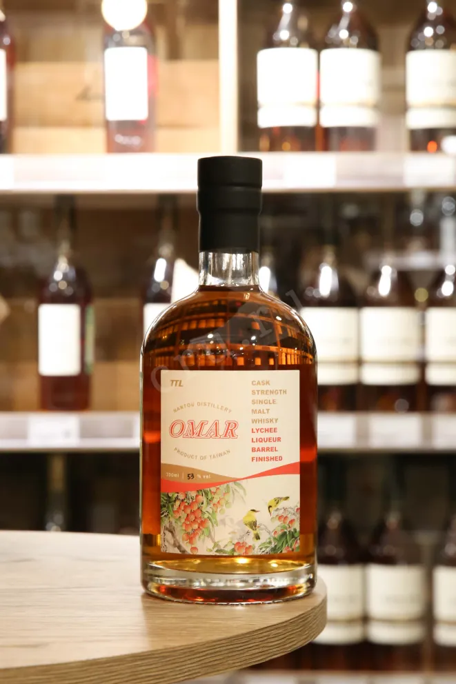 В магазине Крю Профи Omar Cask Strength Single Malt Lychee Liqueur Barrel Finish in gift box 0.7 л