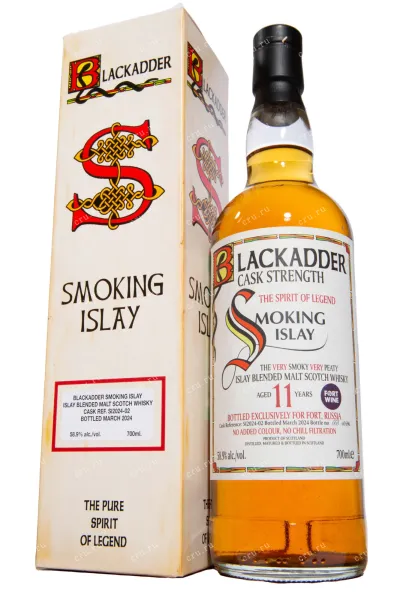 Виски Blackadder Smoking Islay Blended Malt Scotch in gift box  0.7 л