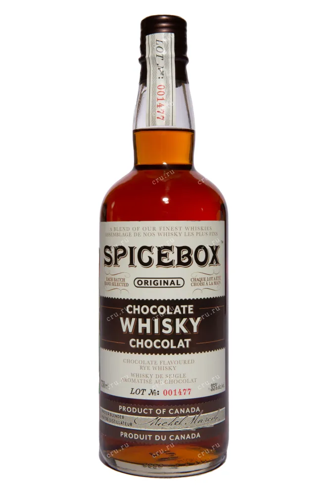 Бутылка Spicebox Original Chocolate in gift box 0.75 л