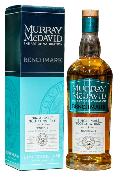 Виски Murray McDavid Benchmark Benriach 8 Years Old, gift box  0.7 л