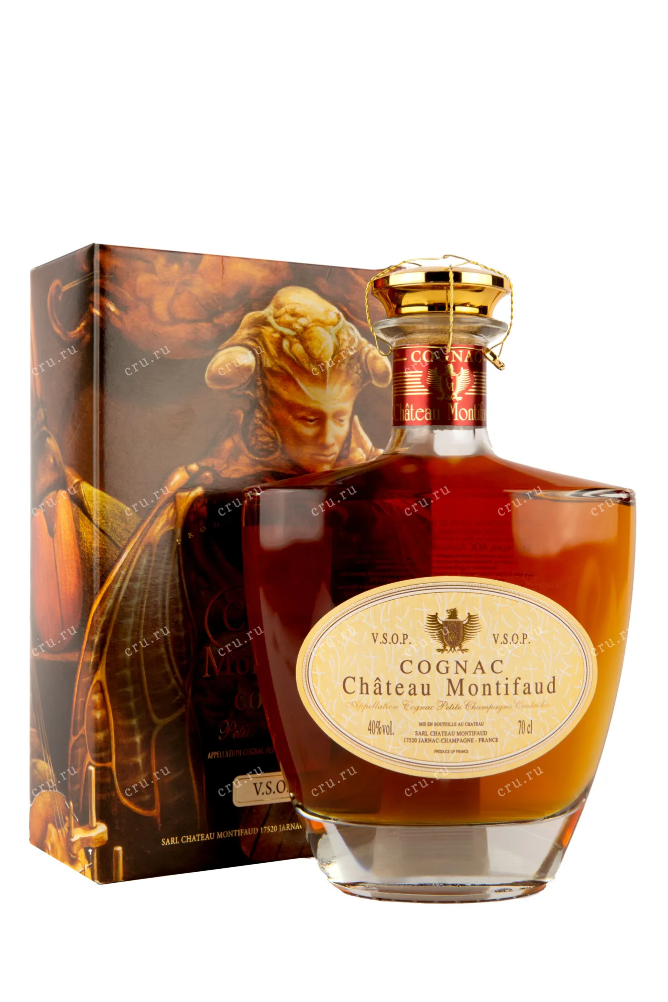 Фото — Коньяк Chateau de Montifaud Petite Champagne VSOP in gift box  0.7 л