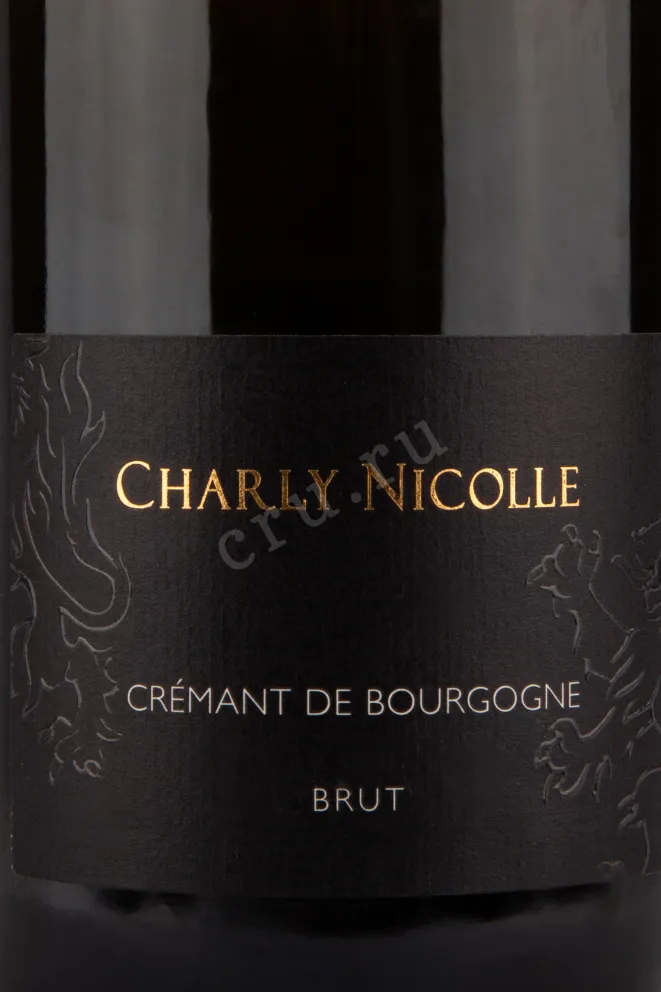 Этикетка игристого вина Charly Nikolle Cremant de Borgogne Brut 0.75 л