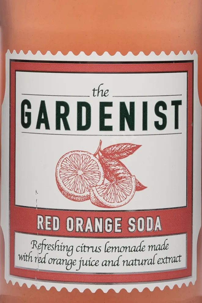 Этикетка The Gardenist Red Orange 0.2 л