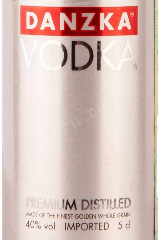 Этикетка Danzka 0.05 л