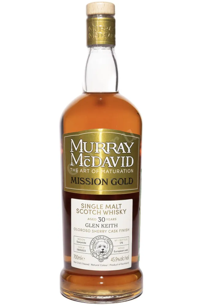 Бутылка Murray McDavid Mission Gold Glen Keith 30 Years Old in gift box 0.7 л
