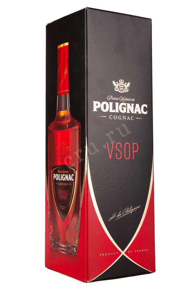 Подарочная упаковка Prince Hubert de Polignac VSOP in gift box 0.7 л