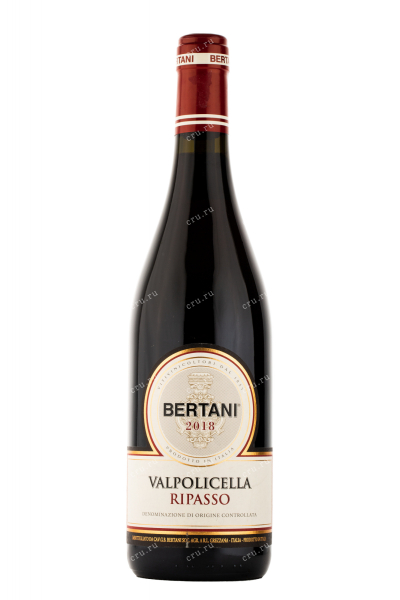 Вино Bertani Ripasso Valpolicella DOC 2018 0.75 л