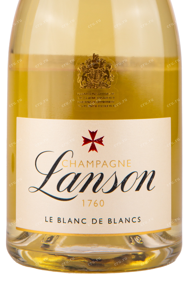 Этикетка игристого вина Lanson Le Blanc de Blancs Brut gift box 0.75 л