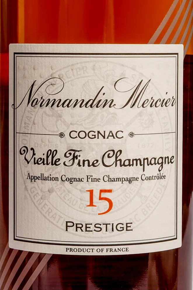 Этикетка J. Normandine-Mersier Vieille 2015 0.7 л