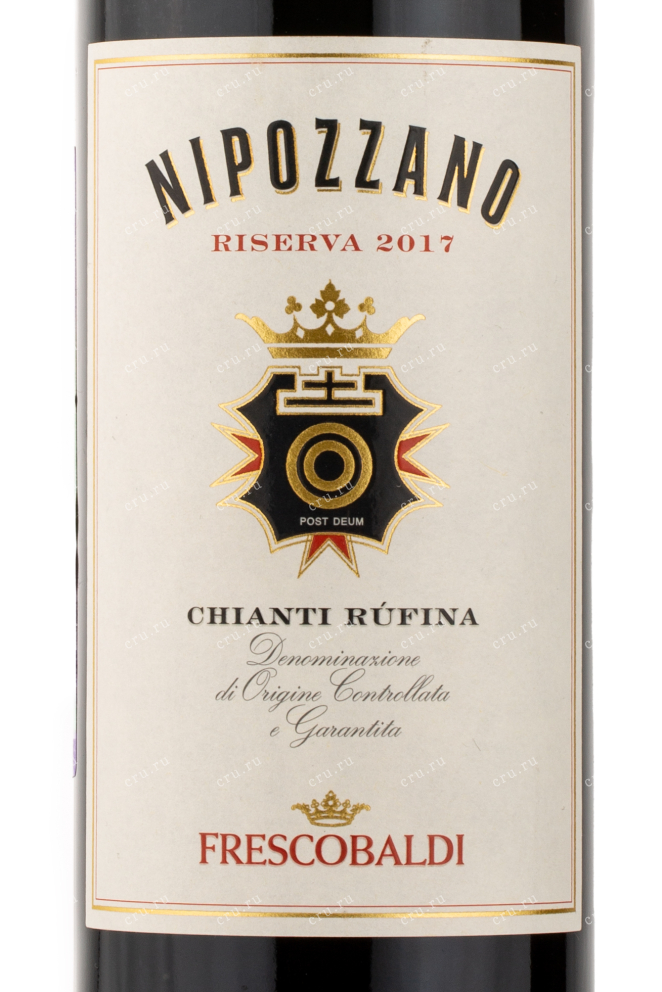 Этикетка вина Marchesi de Frescobaldi Nipozzano Chianti Rufina Riserva 2018 0.75 л