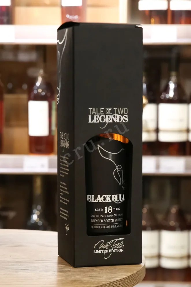 В магазине Крю Профи Black Bull Blended 18 years old with gift box 0.7 л