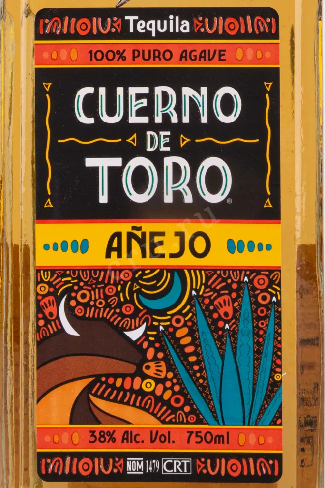 Этикетка Cuerno de Toro Anejo 0.75 л