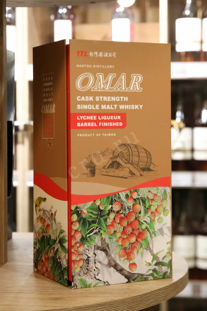 В магазине Крю Профи Omar Cask Strength Single Malt Lychee Liqueur Barrel Finish in gift box 0.7 л