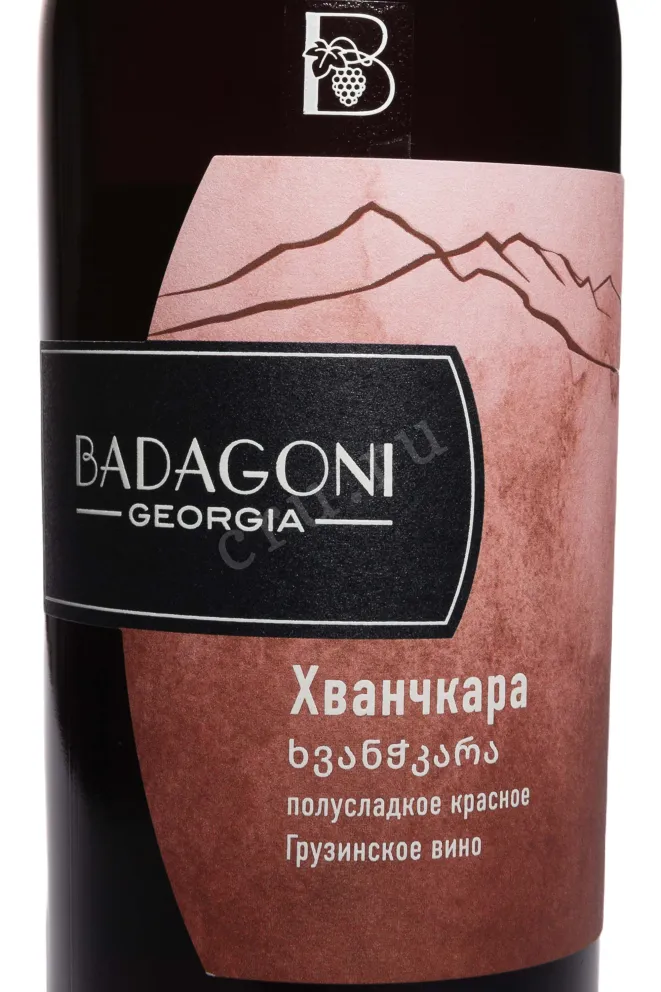 Этикетка Badagoni Khvanchkara 2023 0.75 л