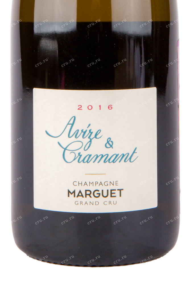 Этикетка игристого вина Marguet Avize & Cramant Grand Cru Extra Brut 0.75 л