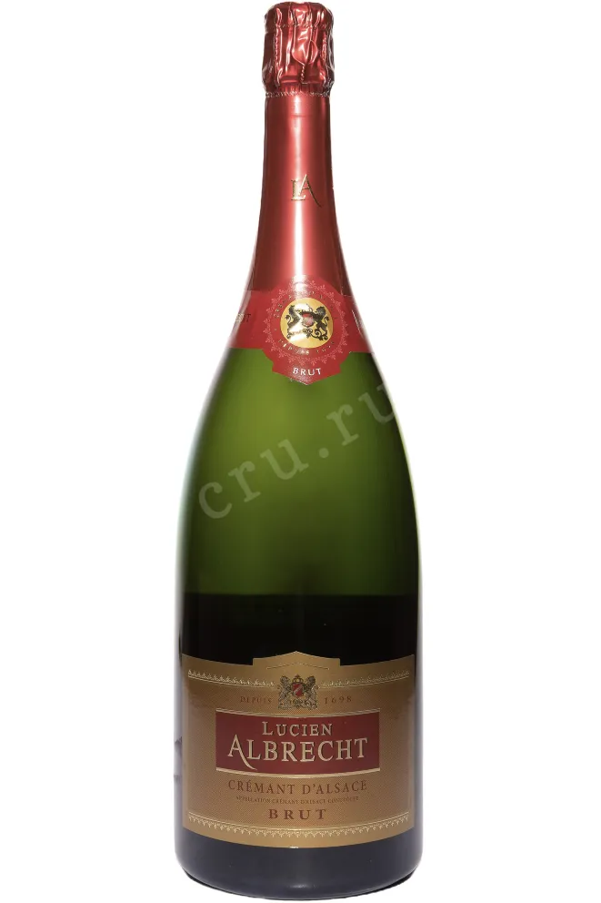 Бутылка Lucien Albrecht Cremant d'Alsace Brut with gift box 2021 1.5 л