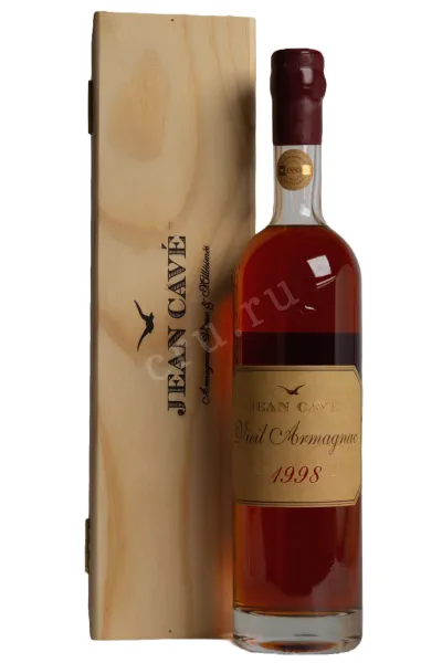 Арманьяк Jean Cave Vieil Armagnac AOC wooden box 1998 0.7 л