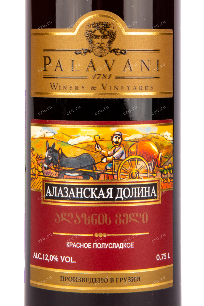 Вино Palavani Alazani Valley Red 2020 0.75 л
