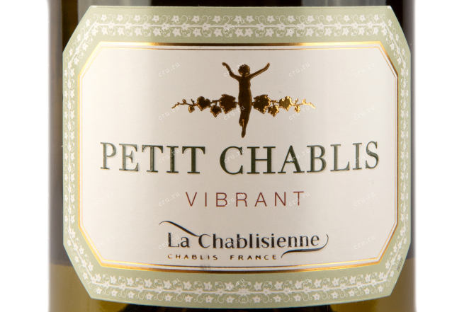 Этикетка вина La Chablisienne Petit Chablis AOC Vibrant 0.75 л