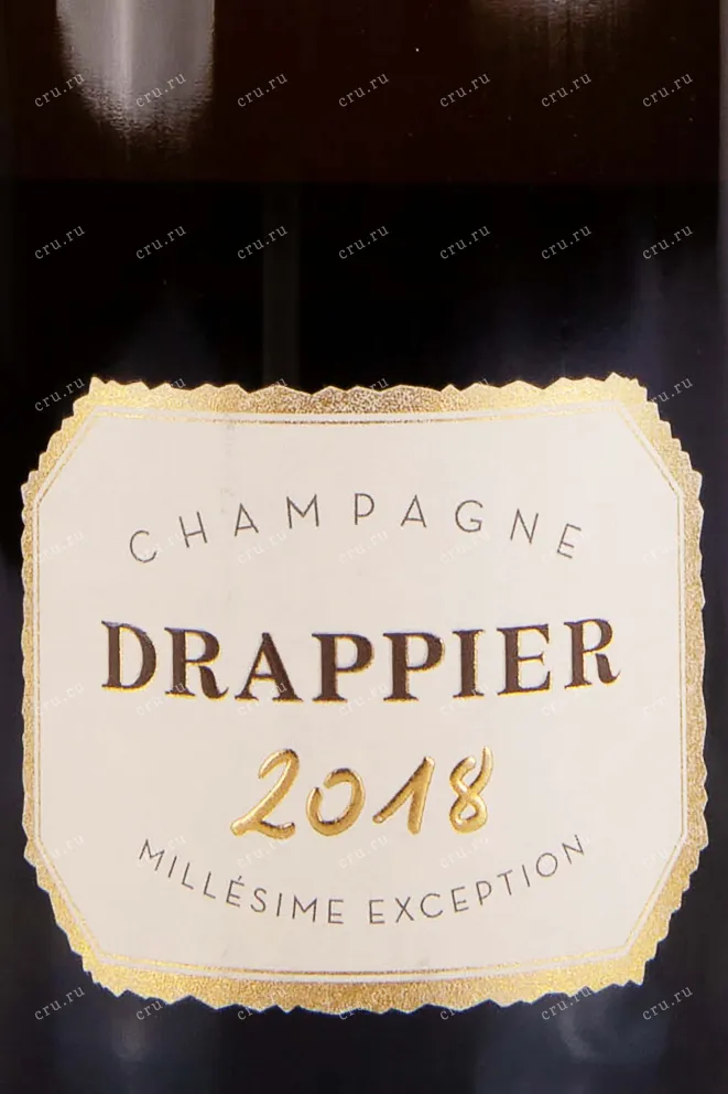 Этикетка Drappier Millesime Exception 2018 0.75 л