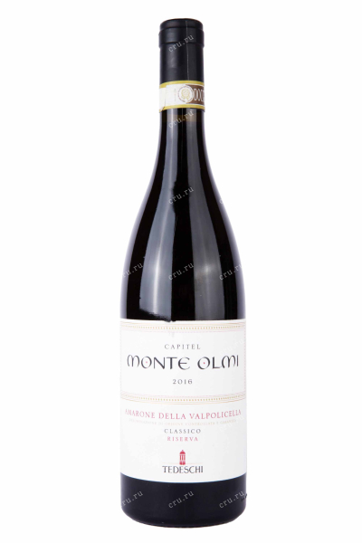 Вино Tedeschi Capitel Monte Olmi Amarone della Valpolicella DOC Classico Riserva 2016 0.75 л