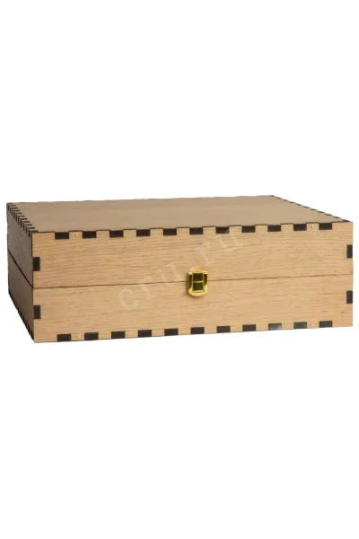 Gift White Wooden Box For Three Bordeaux Bottles