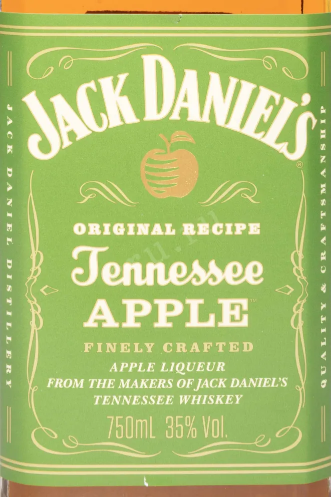 Этикетка Jack Daniels Tennessee Apple 0.75 л