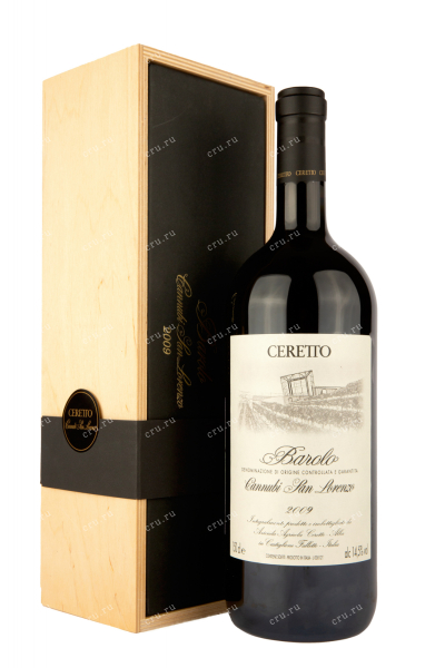 Вино Ceretto Barolo Cannubi Can-Lorenzo in gift box 2009 1.5 л