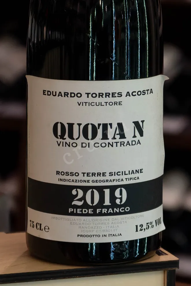 В магазине Крю Профи Eduardo Torres Acosta Quota N Piede Franco Terre Siciliane IGT 2019 0.75 л