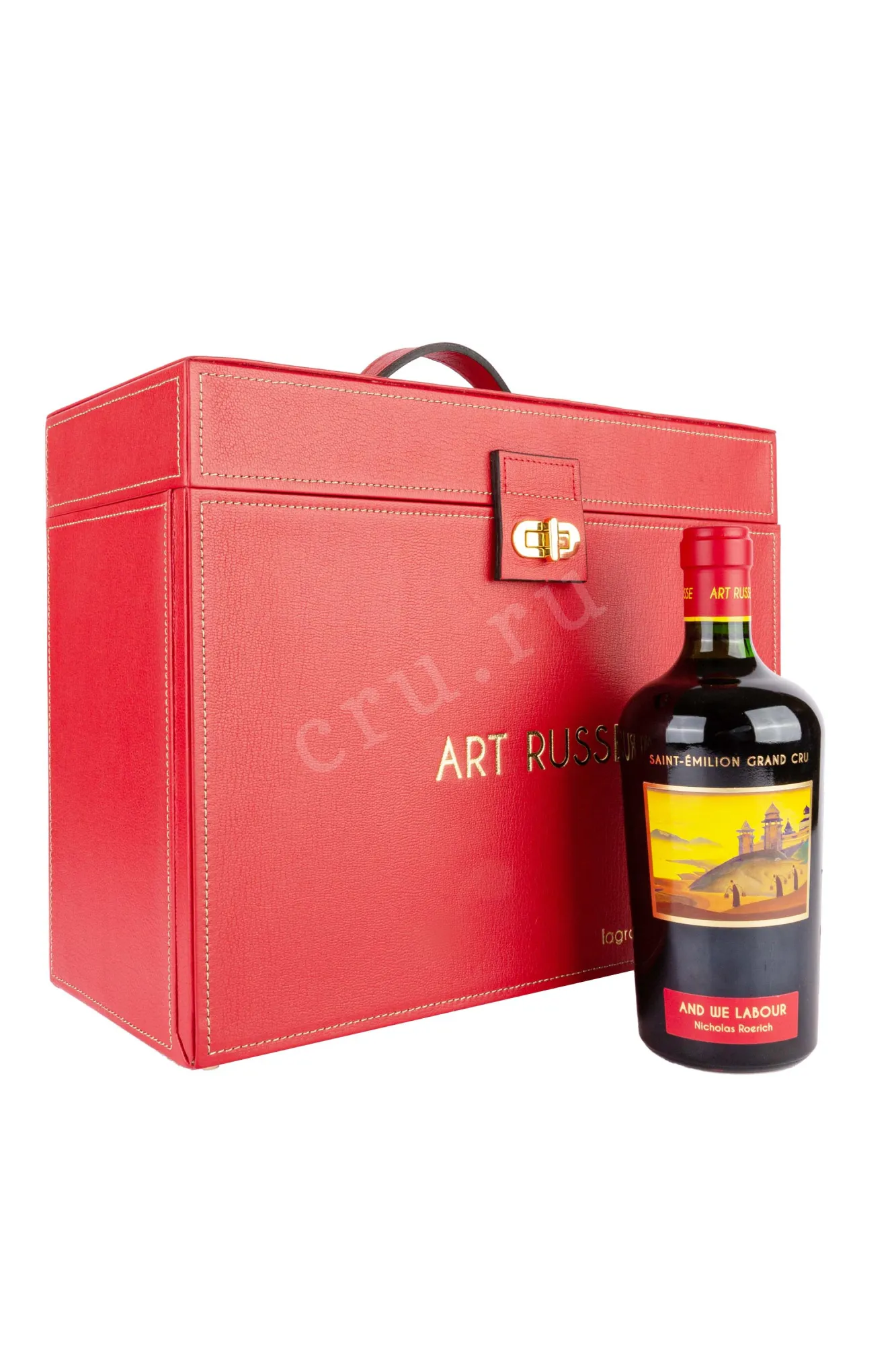 Фото — Вино Chateau La Grace Dieu Des Prieurs Art Russe Saint-emilion Grand Cru Set of 3 bottles in gift box 2014 0.75 л