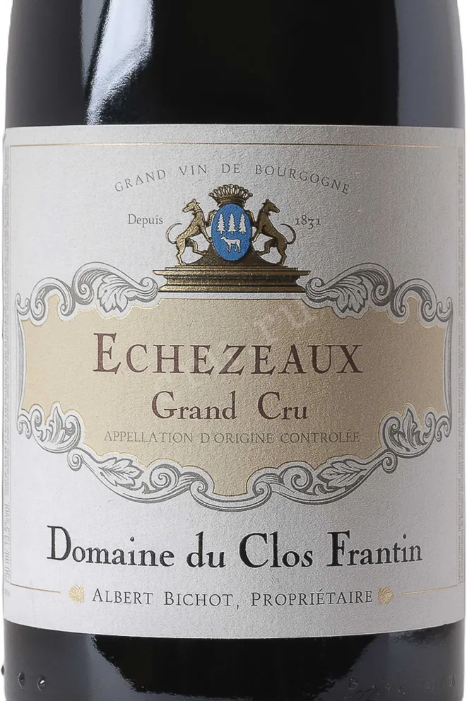 Этикетка Domaine du Clos Frantin Echezeaux Grand  Cru 2018 0.75 л