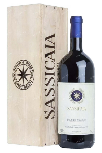 Вино Sassicaia Bolgheri Sassicaia 2017 1.5 л