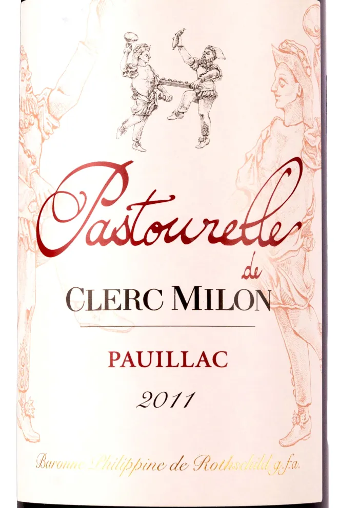 Этикетка Pastourelle de Clerc Milon Pauillac 2011 0.75 л