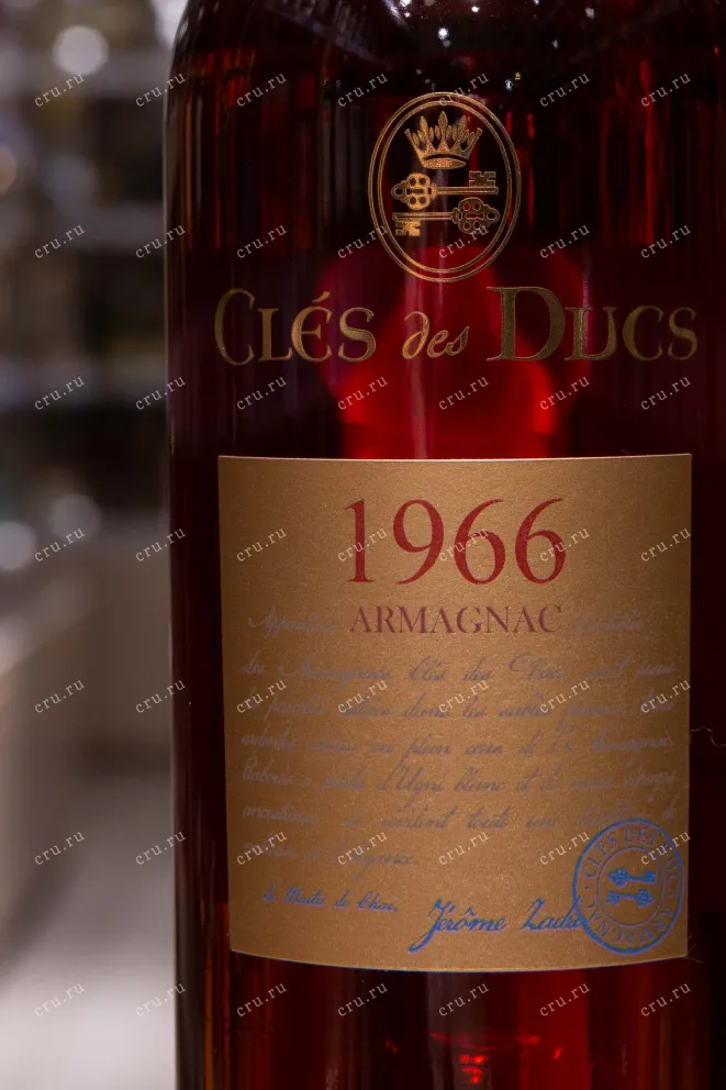 Этикетка Cles des Ducs 1966 0.7 л