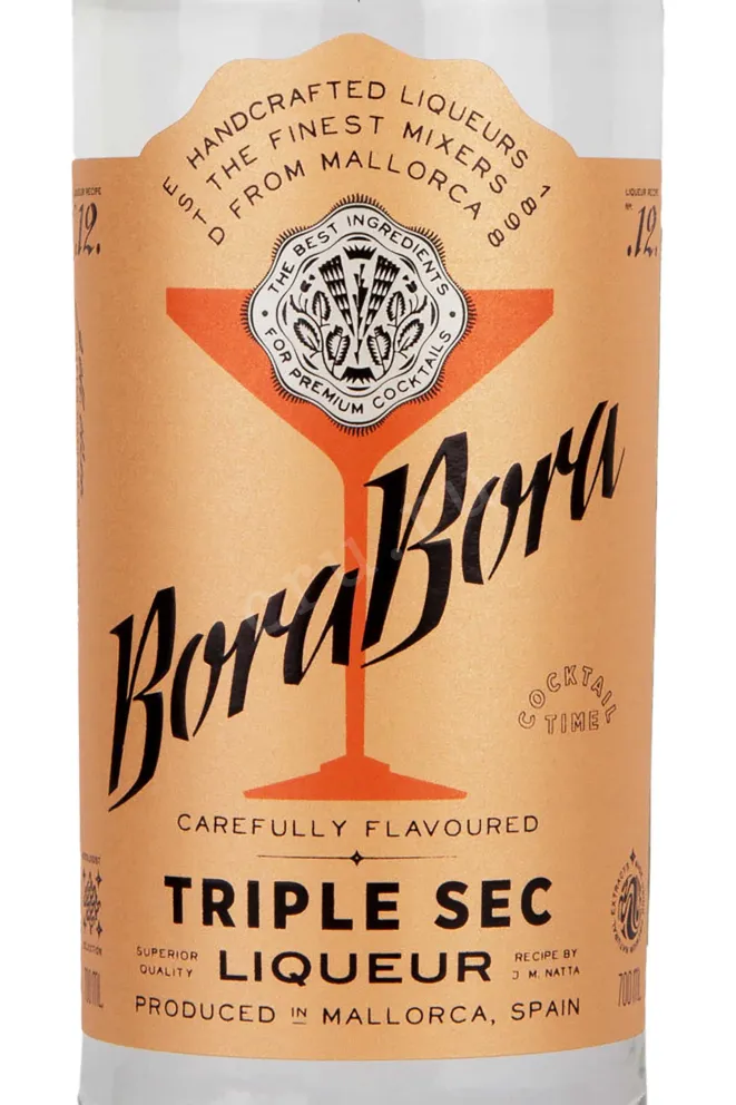 Этикетка Bora Bora Triple Sec 0.7 л
