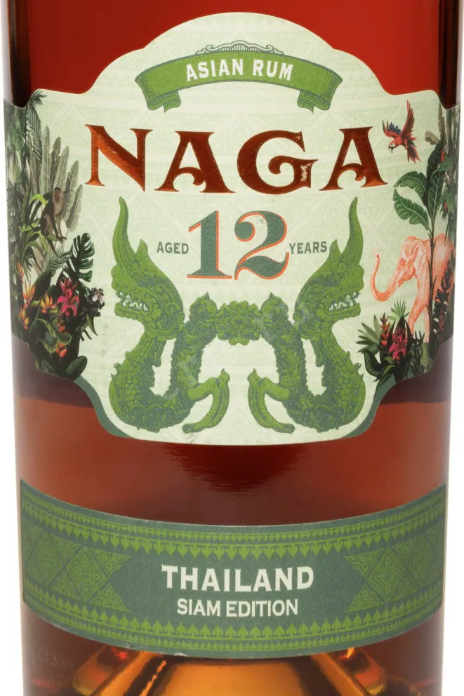 Этикетка Naga Siam Edition 12 Years Old 0.7 л