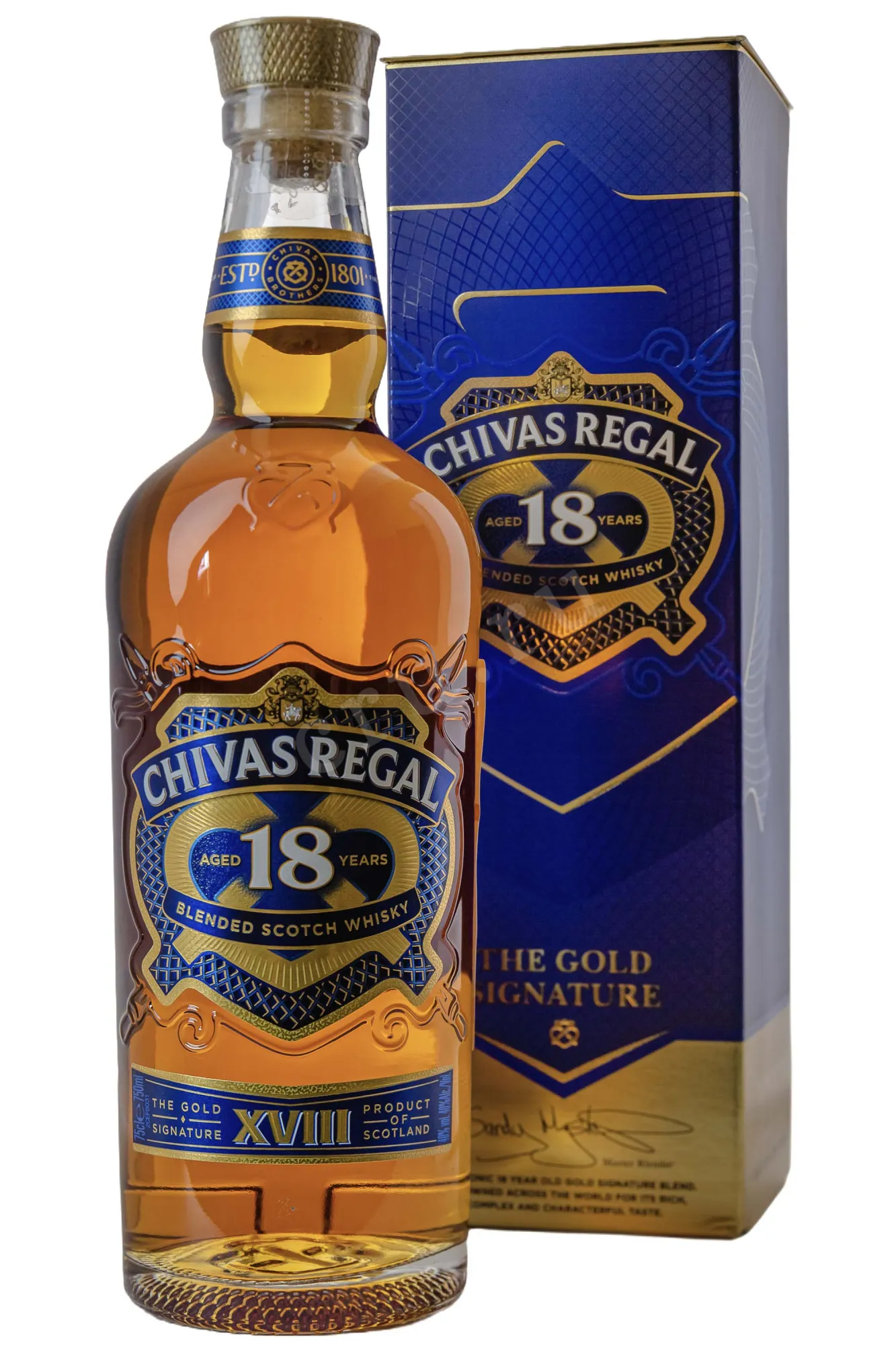 Фото — Виски Chivas Regal 18 years old in with gift box  0.75 л