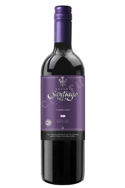 Вино Santiago 1541 Carmenere Reserva Central Valley  0.75 л