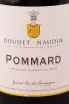 Этикетка Doudet Naudin Pommard 2018 0.75 л