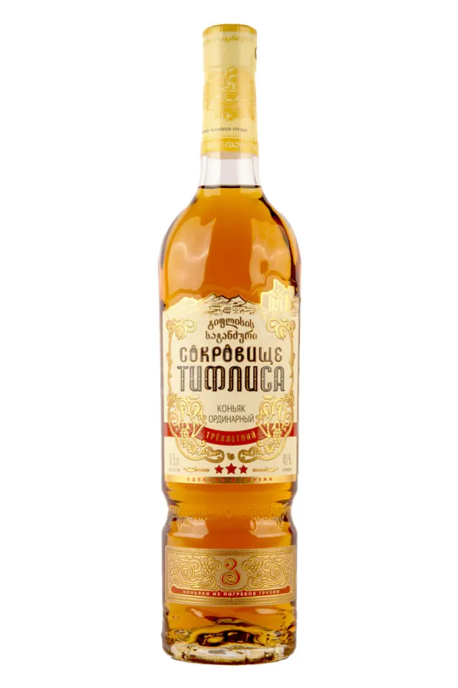 Коньяк Сокровище Тифлиса 3 года  0.5 л