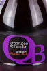 Этикетка Quanto Basta Lambrusco dell'Emilia Rosso 2022 0.2 л
