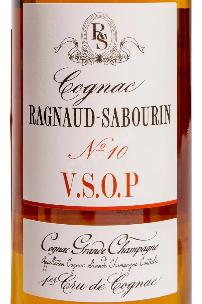 Этикетка Ragnaud Sabourin Alliance №10 VSOP in gift box 2013 0.7 л
