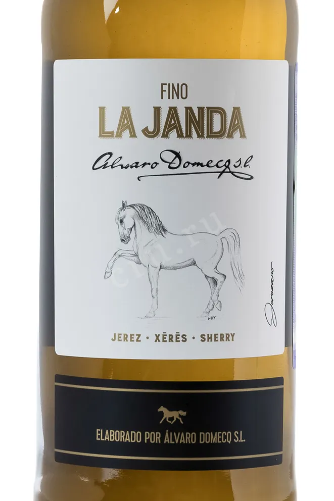 Этикетка Alvaro Domecq Fino La Janda 2014 0.75 л