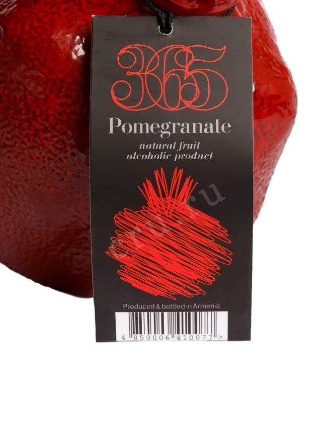Этикетка 365 Pomegranate in gift box 0.75 л