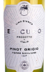 Этикетка Pinot Grigio Terre Siciliane Epicuro 2021 0.75 л