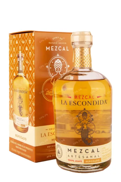 Мескаль Grand Mezcal La Escondida giftbox  0.7 л
