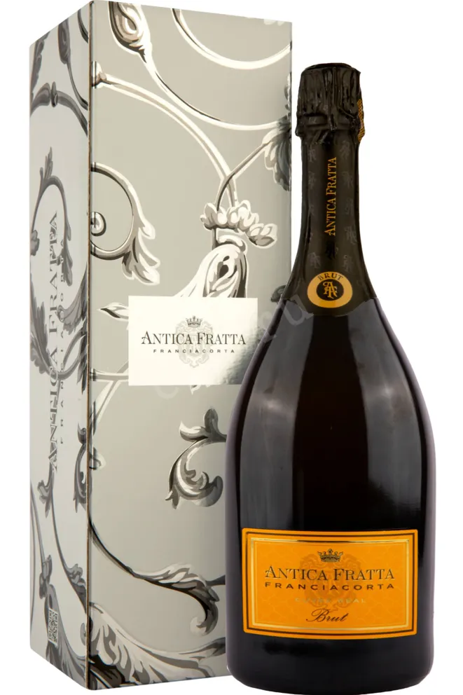 Игристое вино Antica Fratta Cuvee Real Franciacorta Brut in а gift box  3 л